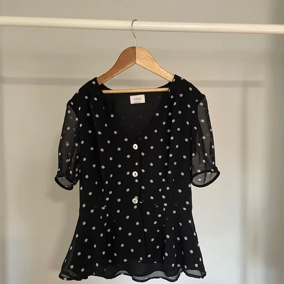 Wilfred Button-Front Blouse - Picture 4 of 6